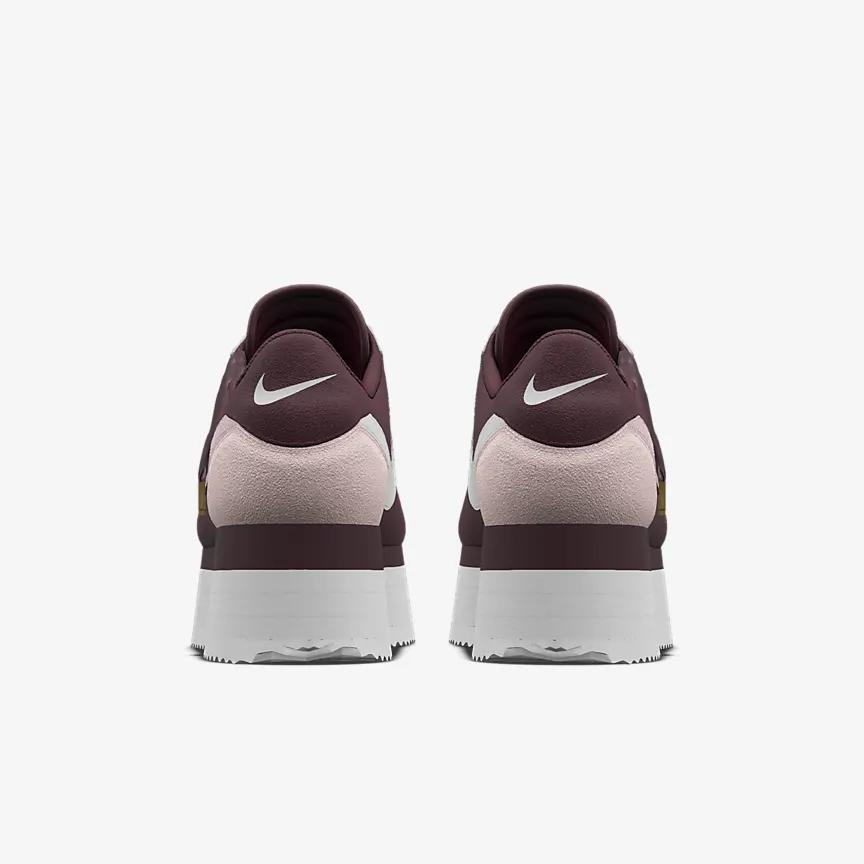 Giày Nike Cortez Platform Unlocked By You Greatest Gift Nữ Trắng Nâu